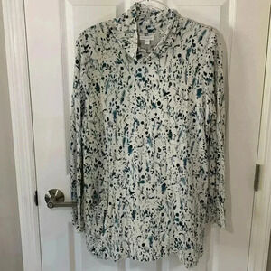 Pure Jill turtleneck tunic floral print